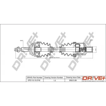 Arbre de transmission Dr!ve+ DP2110.10.0742