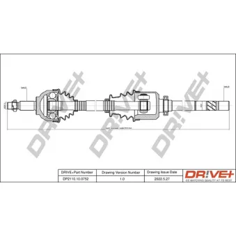 Arbre de transmission Dr!ve+ DP2110.10.0752