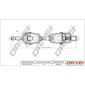 Arbre de transmission Dr!ve+