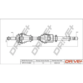 Arbre de transmission Dr!ve+ DP2110.10.0822