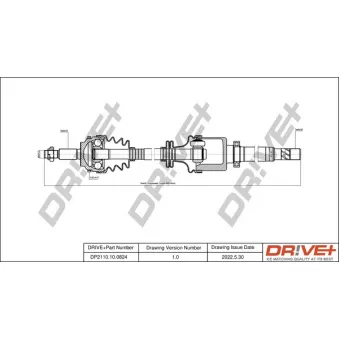 Arbre de transmission Dr!ve+ DP2110.10.0824