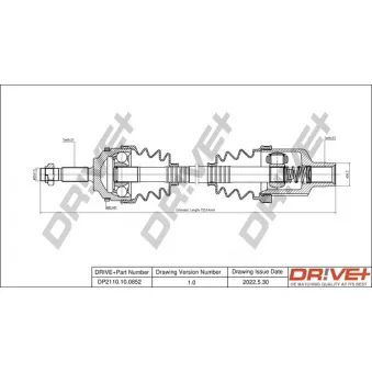 Arbre de transmission Dr!ve+ DP2110.10.0852