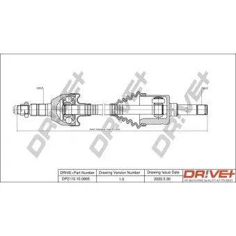 Arbre de transmission Dr!ve+ DP2110.10.0865