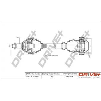 Arbre de transmission Dr!ve+ DP2110.10.0868