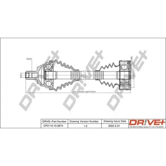 Arbre de transmission Dr!ve+ DP2110.10.0874