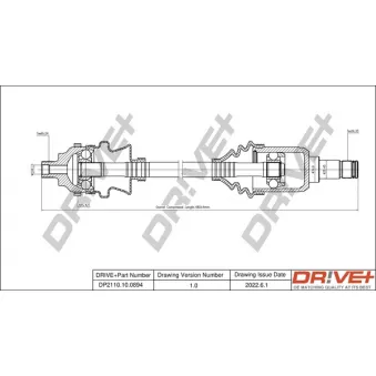 Arbre de transmission Dr!ve+ DP2110.10.0894