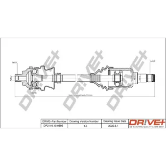 Arbre de transmission Dr!ve+ DP2110.10.0895