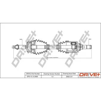 Arbre de transmission Dr!ve+