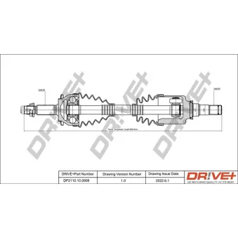 Arbre de transmission Dr!ve+ DP2110.10.0908