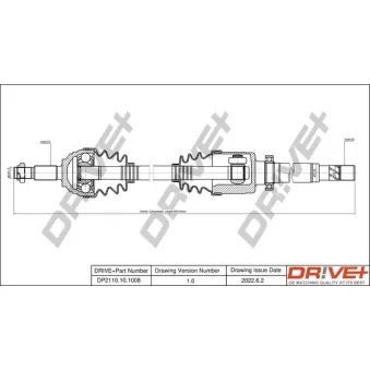 Arbre de transmission Dr!ve+ DP2110.10.1008