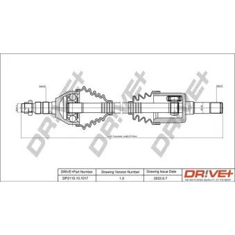 Arbre de transmission Dr!ve+