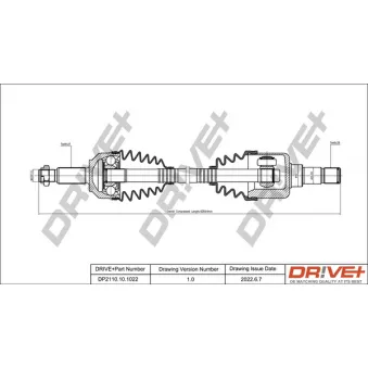 Arbre de transmission Dr!ve+ DP2110.10.1022