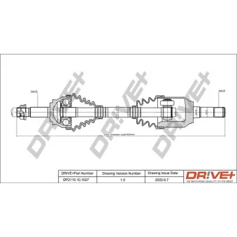 Arbre de transmission Dr!ve+ DP2110.10.1027