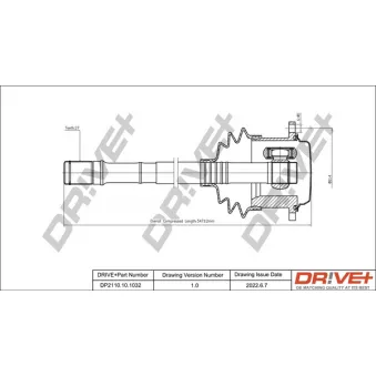 Arbre de transmission Dr!ve+ DP2110.10.1032