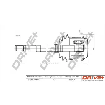 Arbre de transmission Dr!ve+ DP2110.10.1035