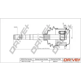 Arbre de transmission Dr!ve+ DP2110.10.1036