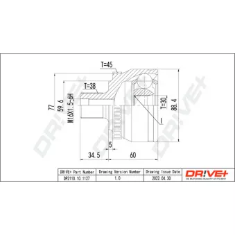 Embout de cardan avant (kit de réparation) Dr!ve+ DP2110.10.1127