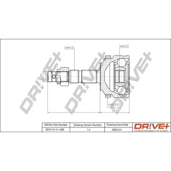 Embout de cardan avant (kit de réparation) Dr!ve+ DP2110.10.1383