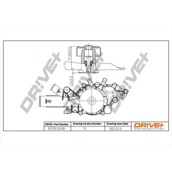 Pompe à eau, refroidissement du moteur Dr!ve+ DP2310.10.008