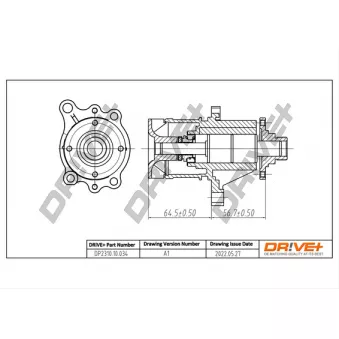 Pompe à eau, refroidissement du moteur Dr!ve+ DP2310.10.034