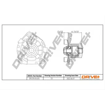 Pompe à eau, refroidissement du moteur Dr!ve+ DP2310.10.035