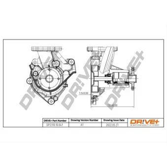 Pompe à eau, refroidissement du moteur Dr!ve+ DP2310.10.041