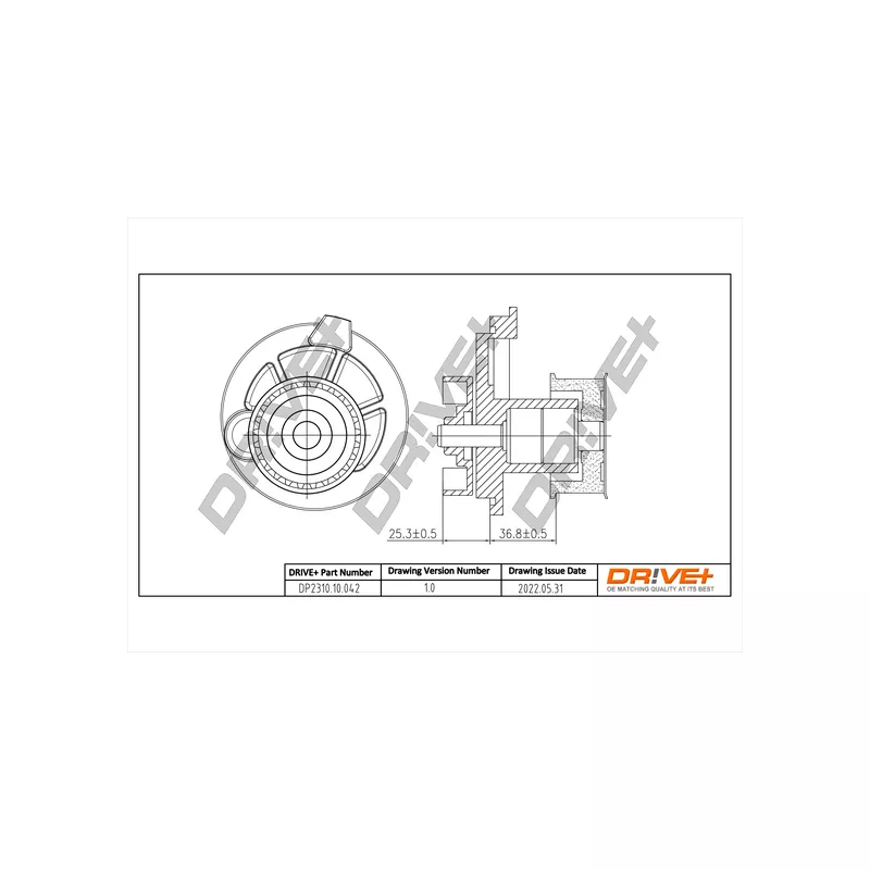 Pompe à eau, refroidissement du moteur Dr!ve+ DP2310.10.042