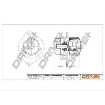 Pompe à eau, refroidissement du moteur Dr!ve+ DP2310.10.057