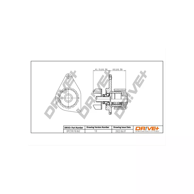 Pompe à eau, refroidissement du moteur Dr!ve+ DP2310.10.062