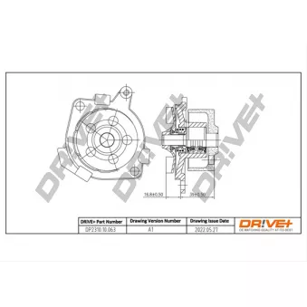 Pompe à eau, refroidissement du moteur Dr!ve+ DP2310.10.063