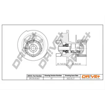 Pompe à eau, refroidissement du moteur Dr!ve+