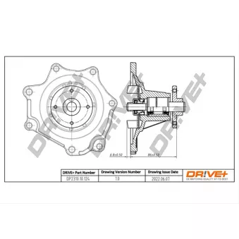 Pompe à eau, refroidissement du moteur Dr!ve+ DP2310.10.124