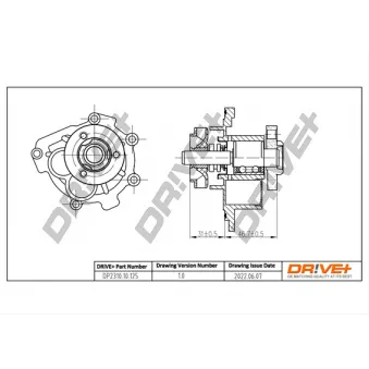 Pompe à eau, refroidissement du moteur Dr!ve+ DP2310.10.125