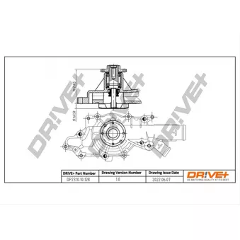 Pompe à eau, refroidissement du moteur Dr!ve+ DP2310.10.128