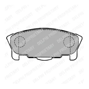 Jeu de 4 plaquettes de frein avant DELPHI LP1149