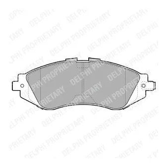 Jeu de 4 plaquettes de frein avant DELPHI LP1304