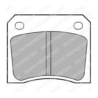 Jeu de 4 plaquettes de frein arrière DELPHI LP133