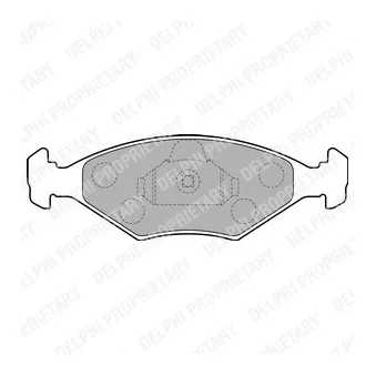 Jeu de 4 plaquettes de frein avant DELPHI LP1854