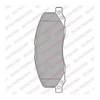 Jeu de 4 plaquettes de frein avant DELPHI LP2082