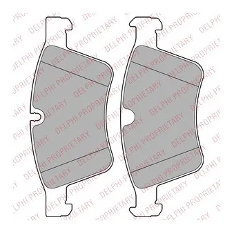 Jeu de 4 plaquettes de frein avant DELPHI LP2139
