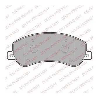 Jeu de 4 plaquettes de frein avant DELPHI LP2257