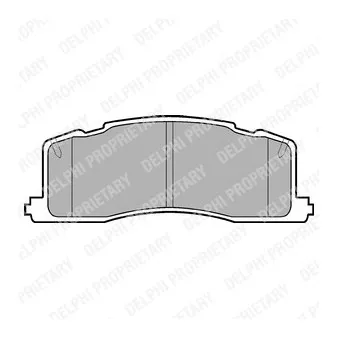 Jeu de 4 plaquettes de frein arrière DELPHI LP943