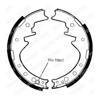 Jeu de mâchoires de frein DELPHI LS1335