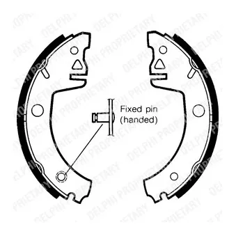 Jeu de mâchoires de frein DELPHI LS1438