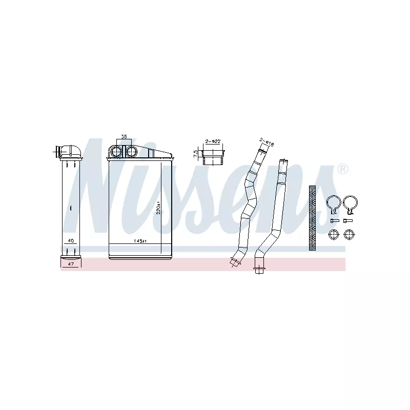 Système de chauffage NISSENS 707270