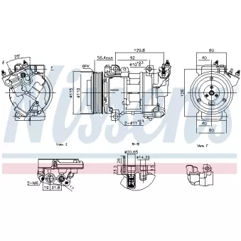 Compresseur, climatisation NISSENS 891016