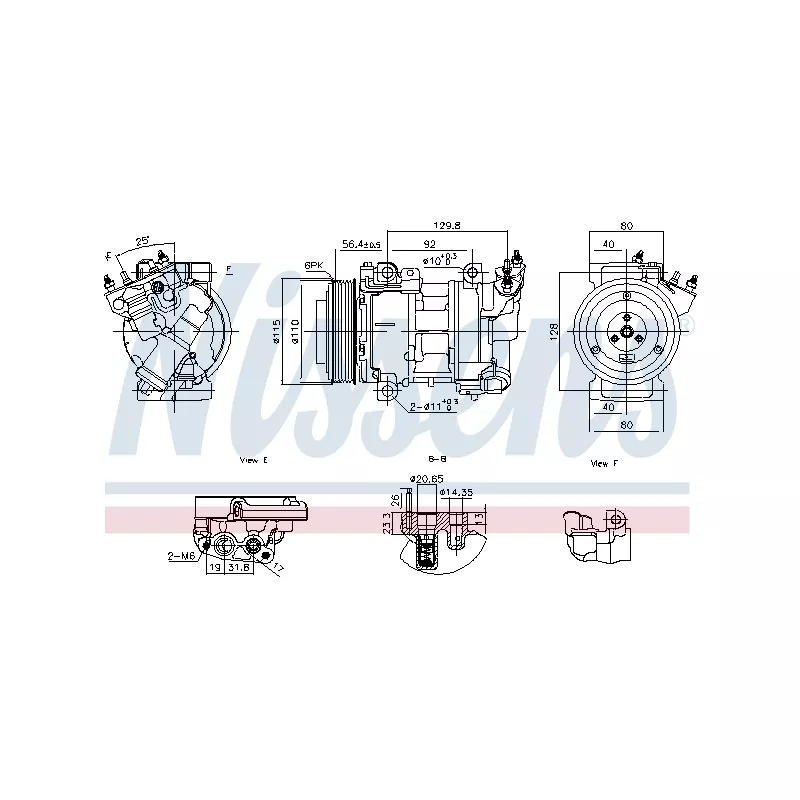 Compresseur, climatisation NISSENS 891016