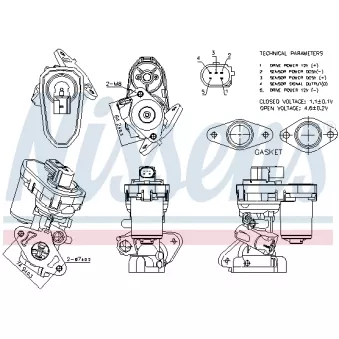 Vanne EGR NISSENS 98151