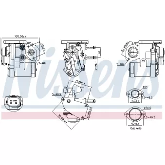 Vanne EGR NISSENS 98236