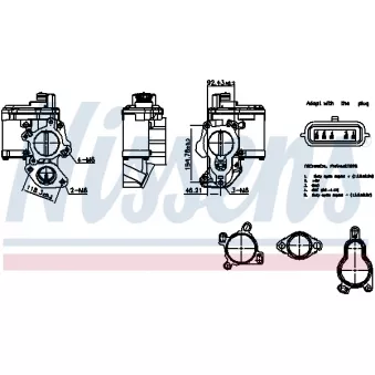 Vanne EGR NISSENS 98265